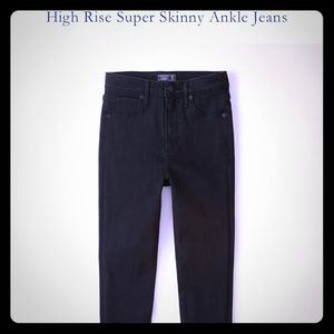 Abercrombie simone black ankle jean